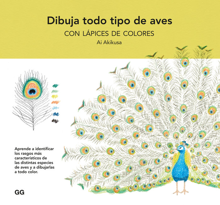 dibuja todo tipo de aves con lapices de colores