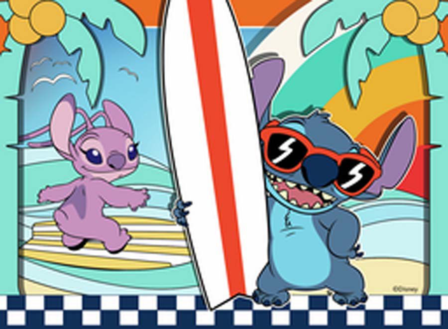 Stitch Puzle Progresivo 12-16-20-24 piezas