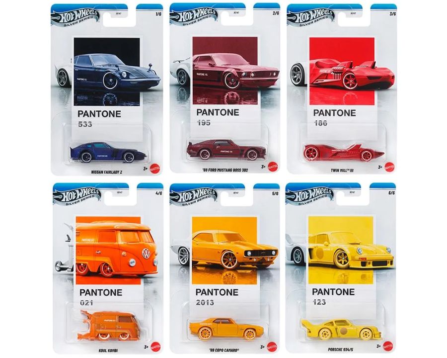 hot wheels silver pantone