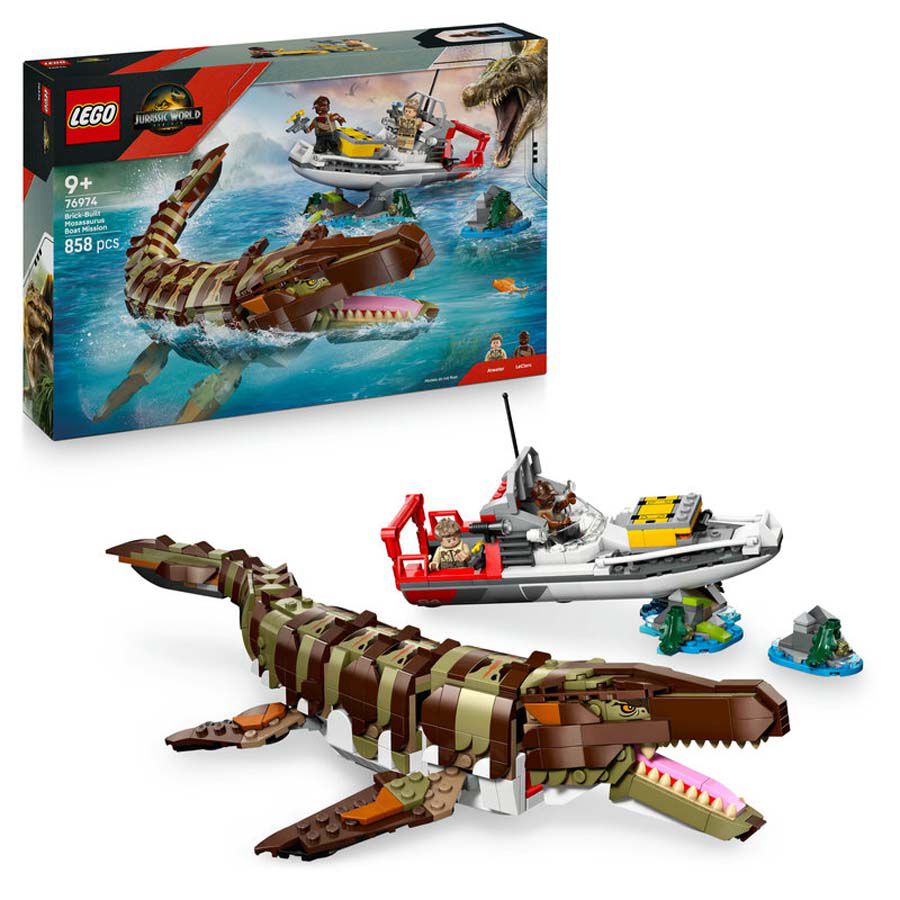 LEGO® Jurassic World Misión Naval: Mosasaurus Construible 76974