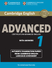cambridge english advanced 1 for revised exam from 2015 students book with answers