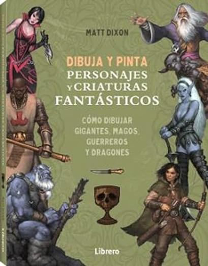 dibuja y pinta personajes y criaturas fantasticos