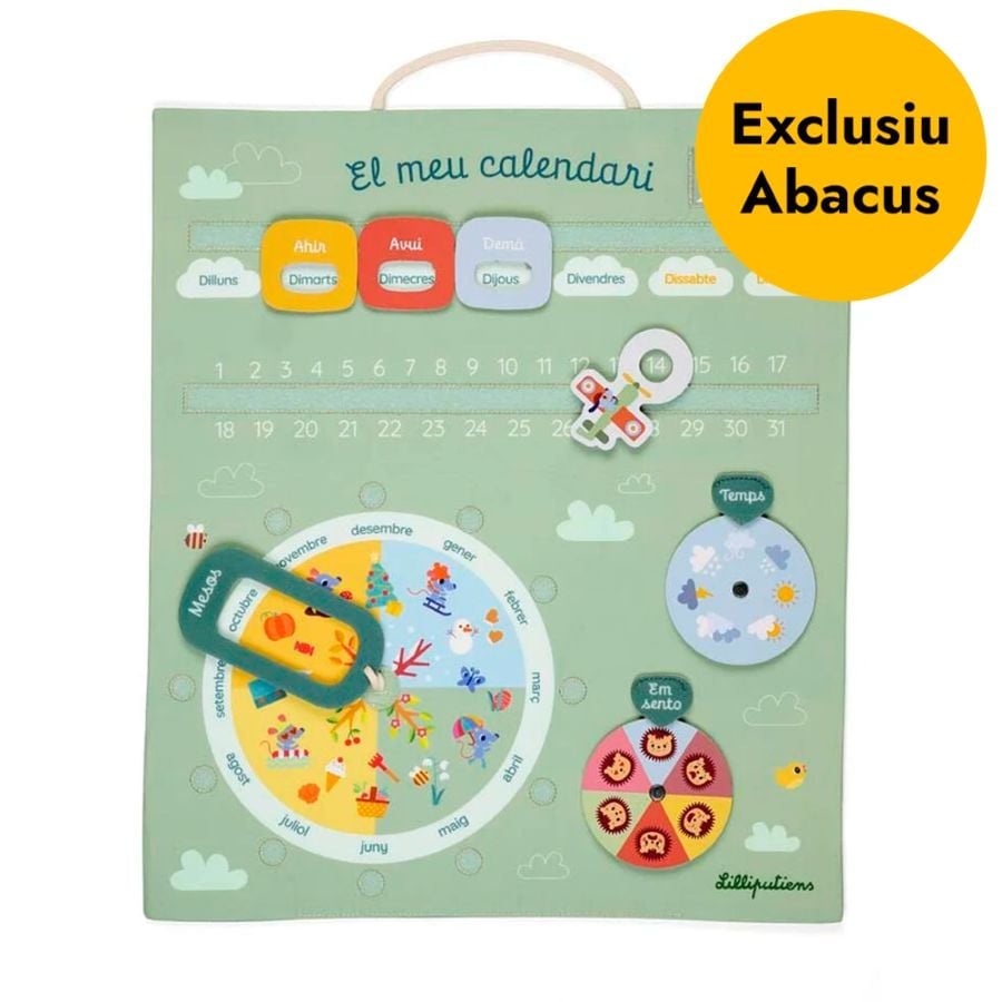 Calendario de tela en catalán