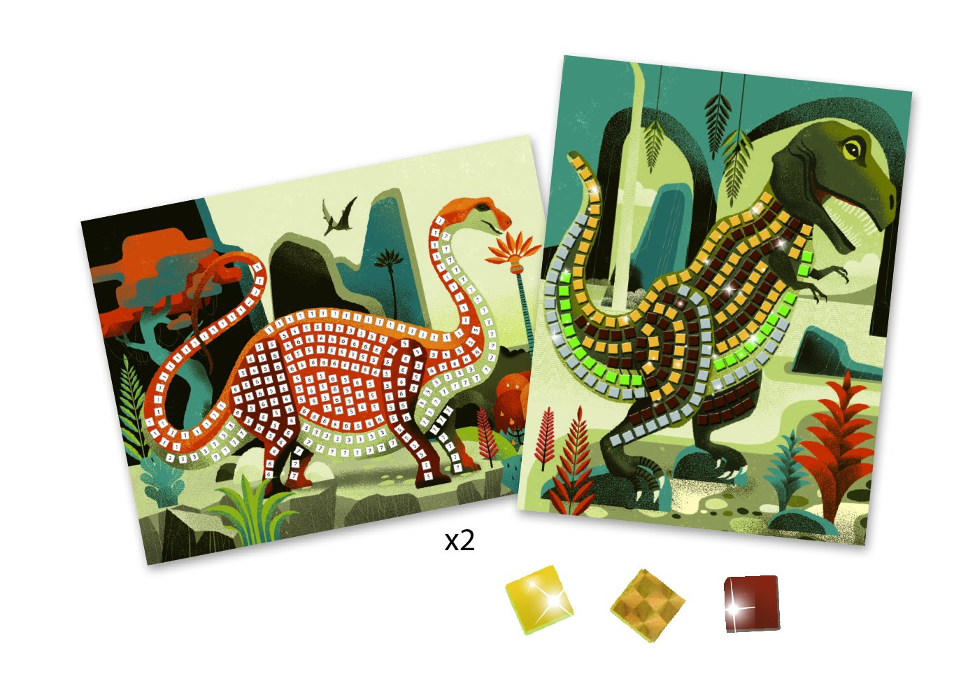 Mosaico dinosaurios Djeco - Abacus Online