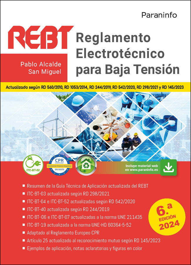 reglamento electrotecnico para baja tension rebt  6 edicion 2024