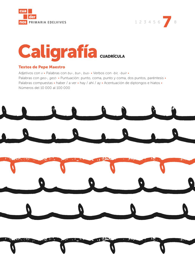 cuaderno caligrafia 7 cuadricula