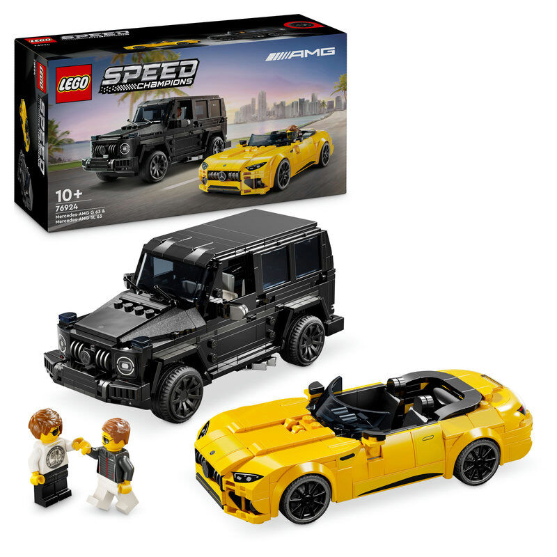lego speed champions mercedes-amg g 63 y mercedes-amg sl 63 76924