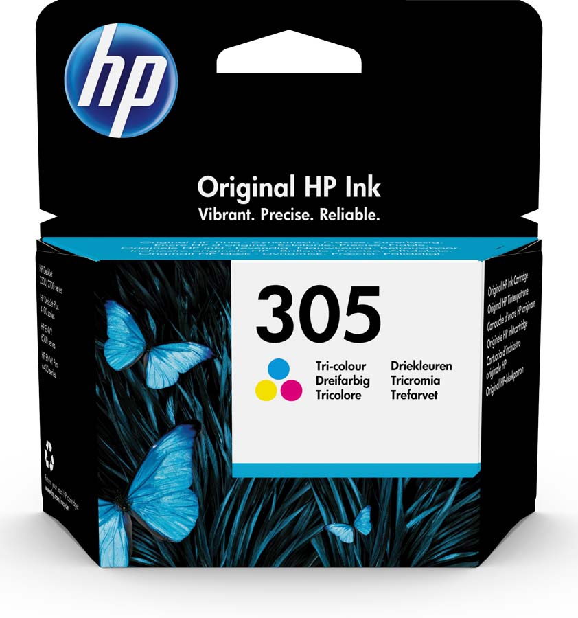 cartucho original hp 305 tricolor - 3ym60ae