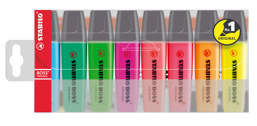Marcador fluor. Boss pastel 6 colores - Abacus Online