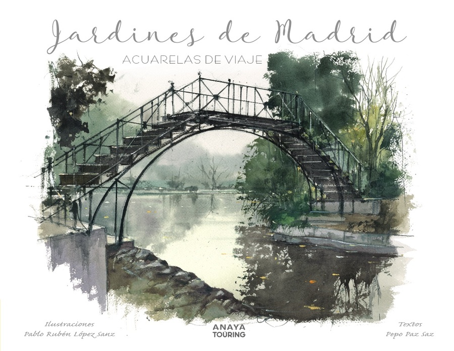 jardines de madrid acuarelas de viaje