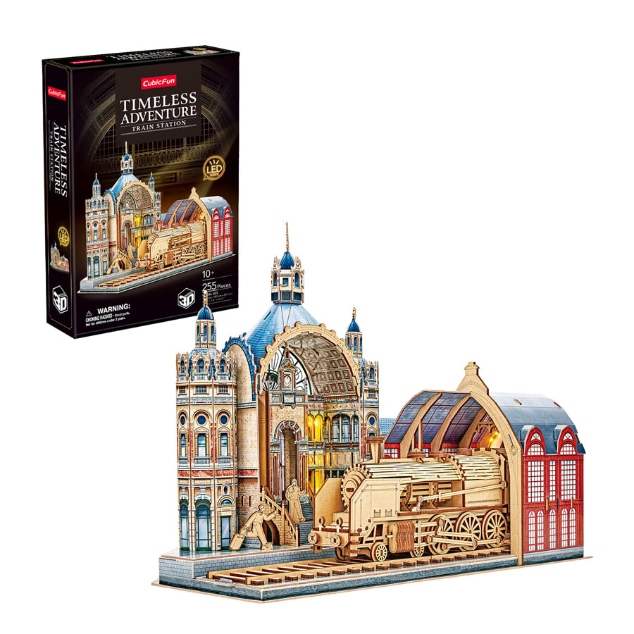 Puzle 3D Timeless Train Station