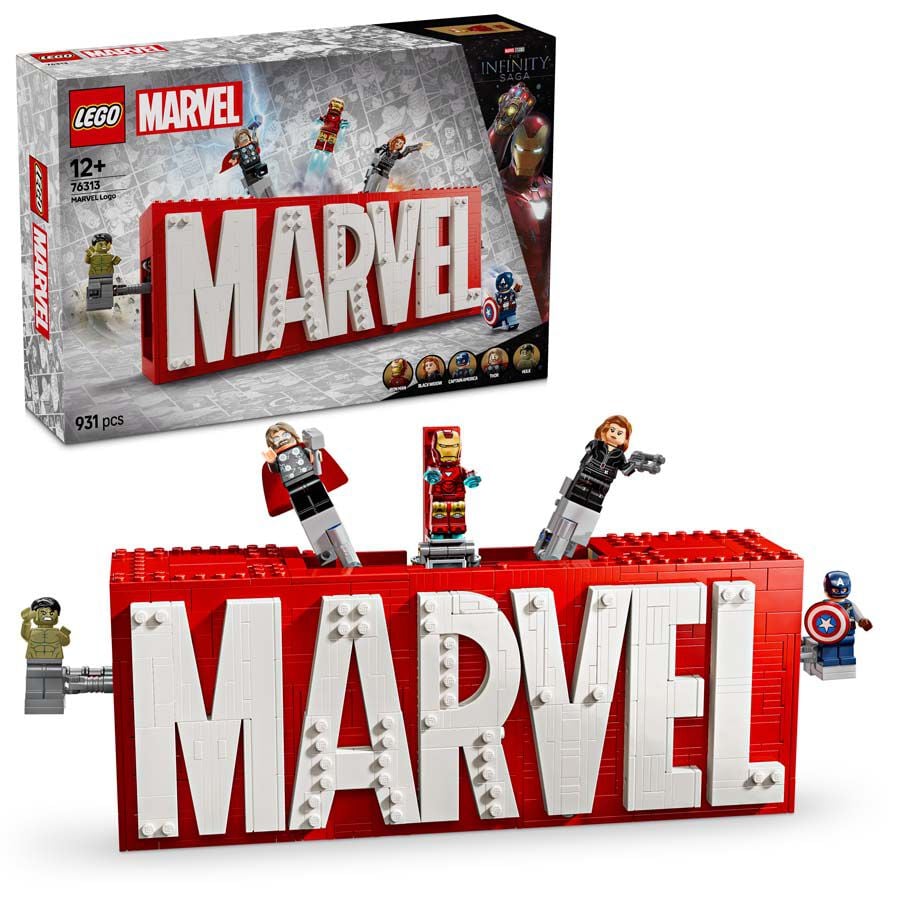 LEGO® Super Heroes Logotipo MARVEL y Minifiguras 76313