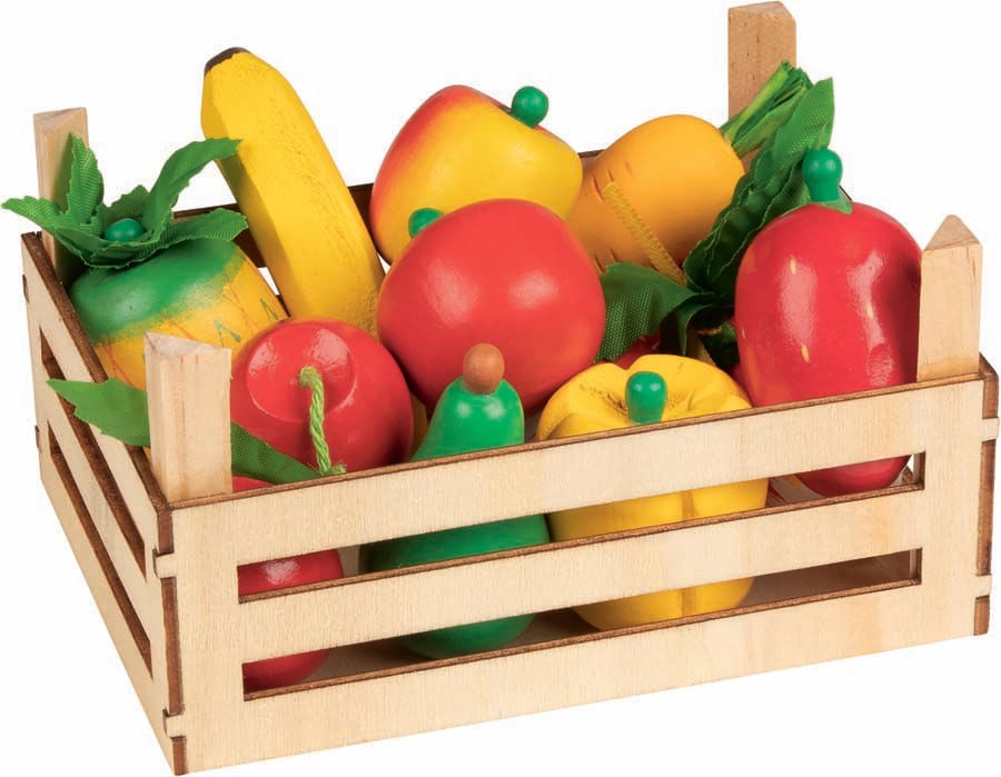 caja con frutas