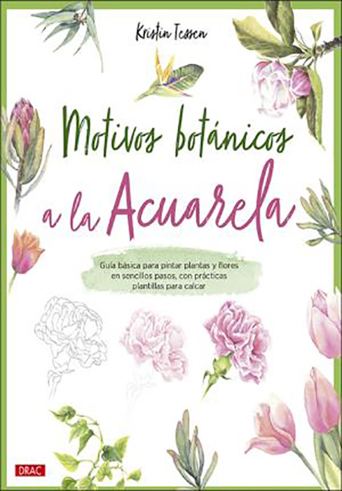 motivos botanicos a la acuarela