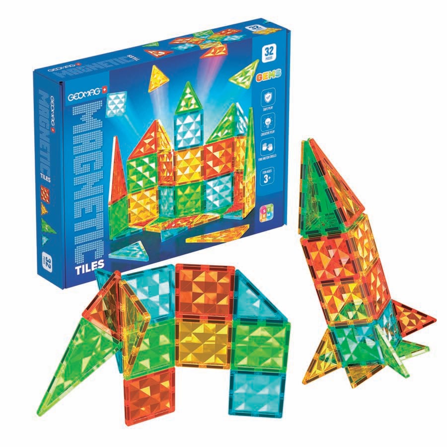 Magnetic Tiles Gems 32 piezas