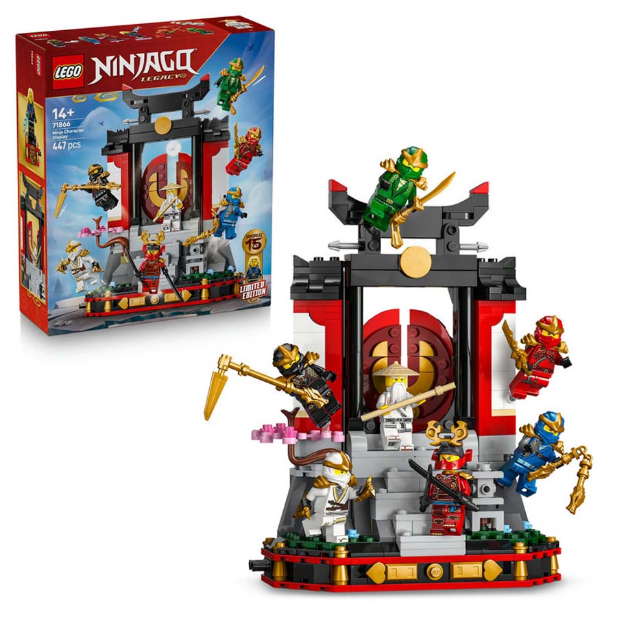 lego ninjago exposicion de personajes ninja 15 aniversario 71866