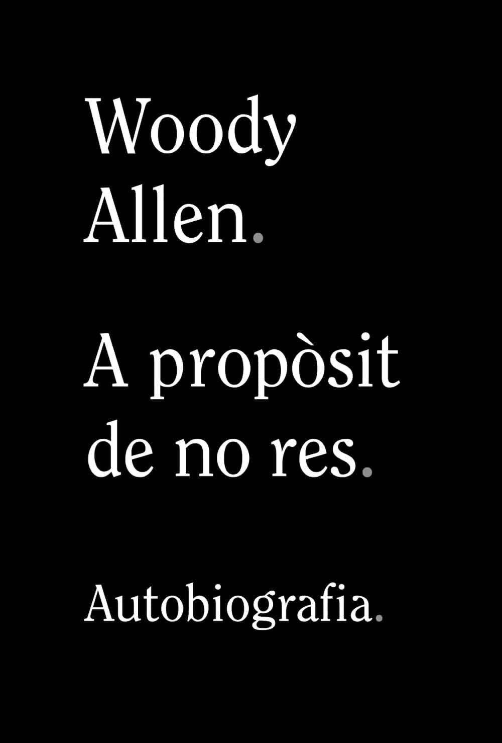 A propòsit de no res A propòsit de no res