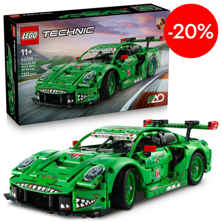 lego technic coche porsche 911 gt3 r rexy ao racing 42224