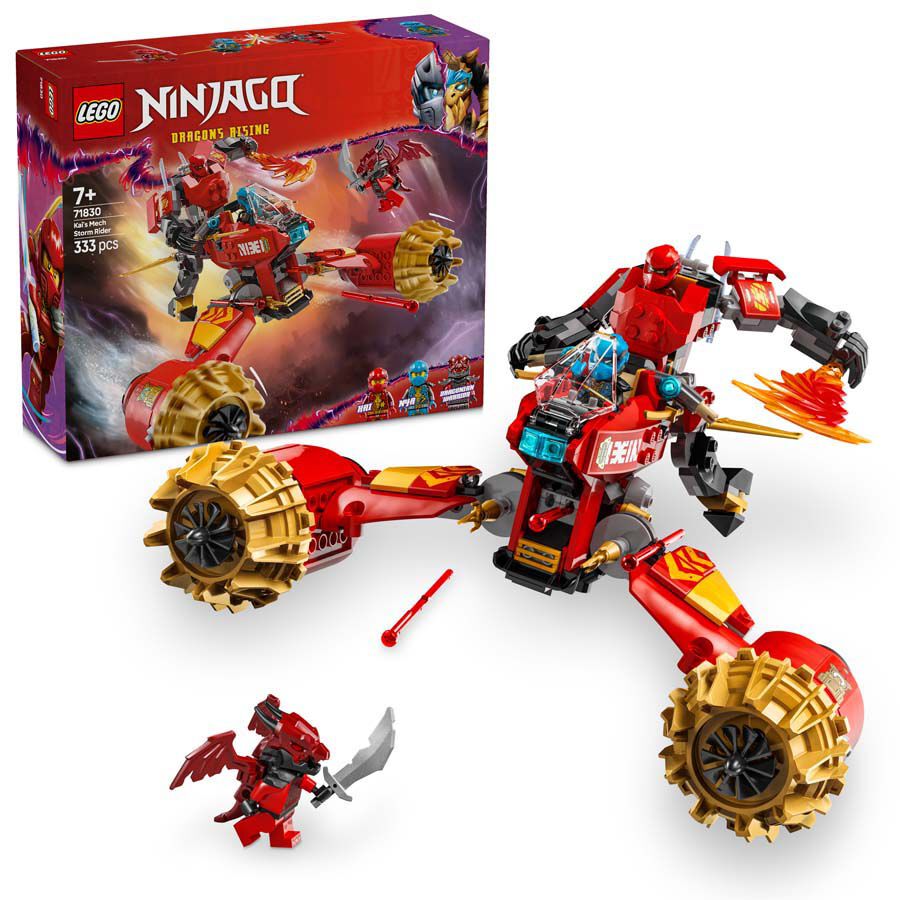 lego ninjago moto-meca de la tormenta de kai 71830