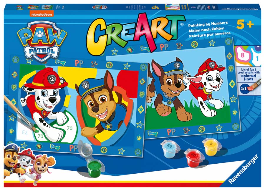 Pintar por Números Patrulla Canina 2X