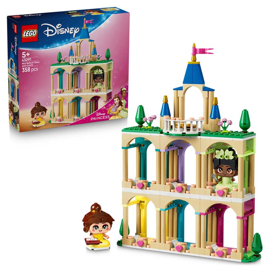 lego disneyr mini bella y tiana con castillo 43291