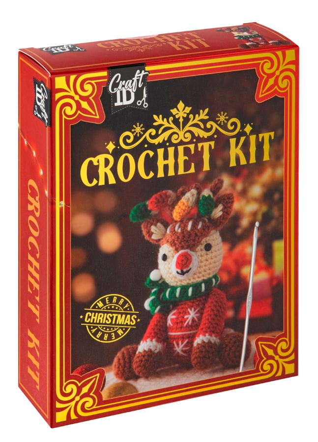 Set de Ganchillo Reno de Navidad