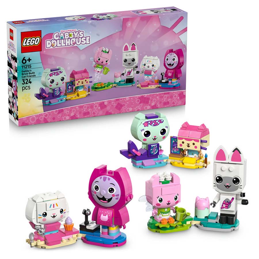 lego gabbys dollhouse amigos felinos para construir de gabby 11215