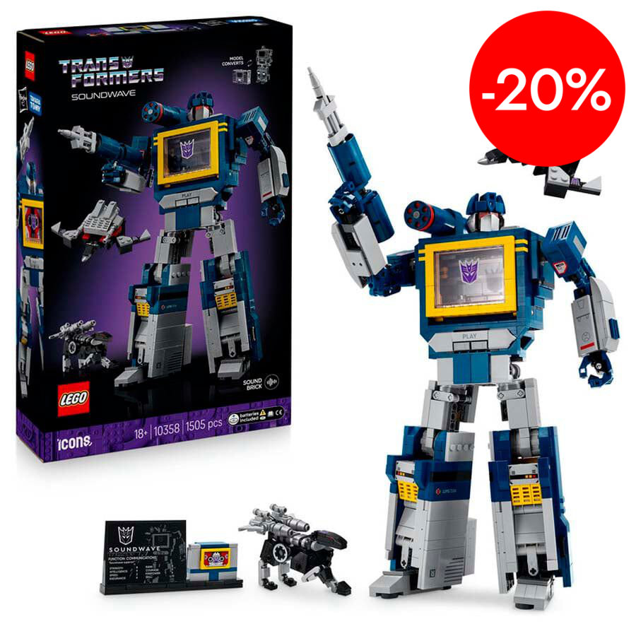 lego icons transformers soundwave 10358