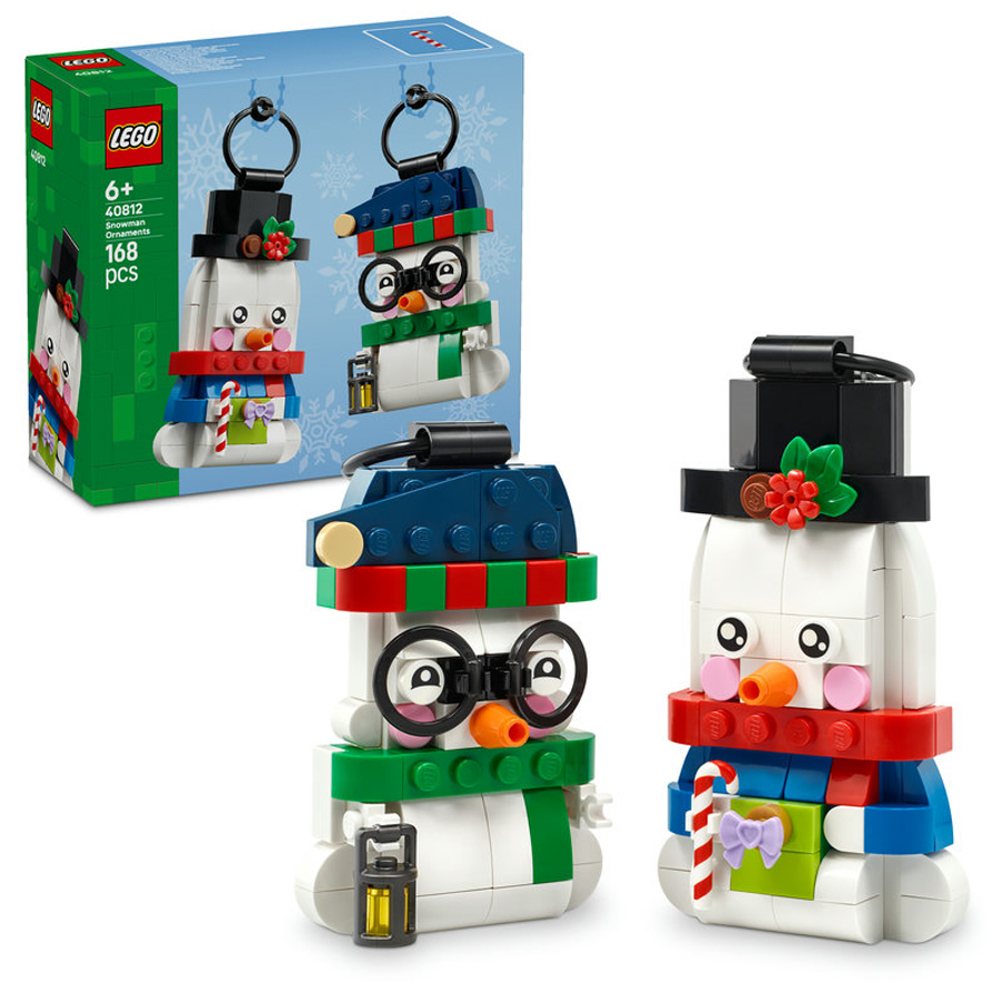 LEGO® Iconic Adornos de Muñecos de Nieve 40812