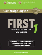 cambridge english first 1 for revised exam from 2015students book with answers