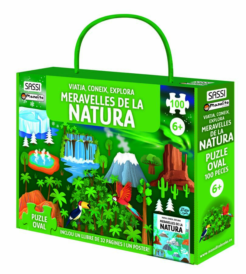 Libro y puzle Meravelles de la natura 100 piezas